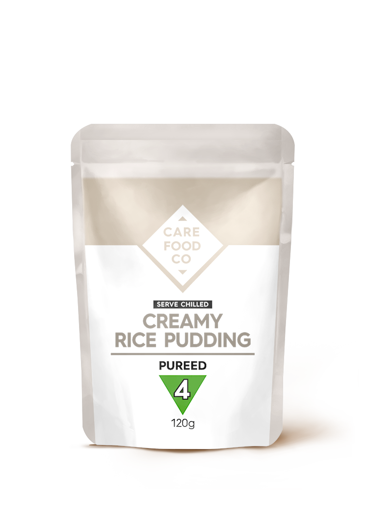 Creamy Rice Pudding 120g Level 4 pureed – Care Food Co