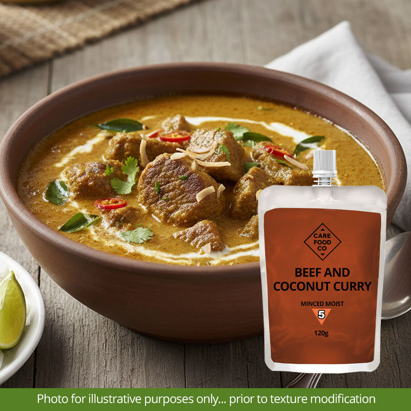 Beef and Coconut Curry 120g - IDDSI 5 Minced Moist
