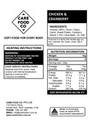 Chicken and Cranberry Sauce 1kg IDDSI Level 5