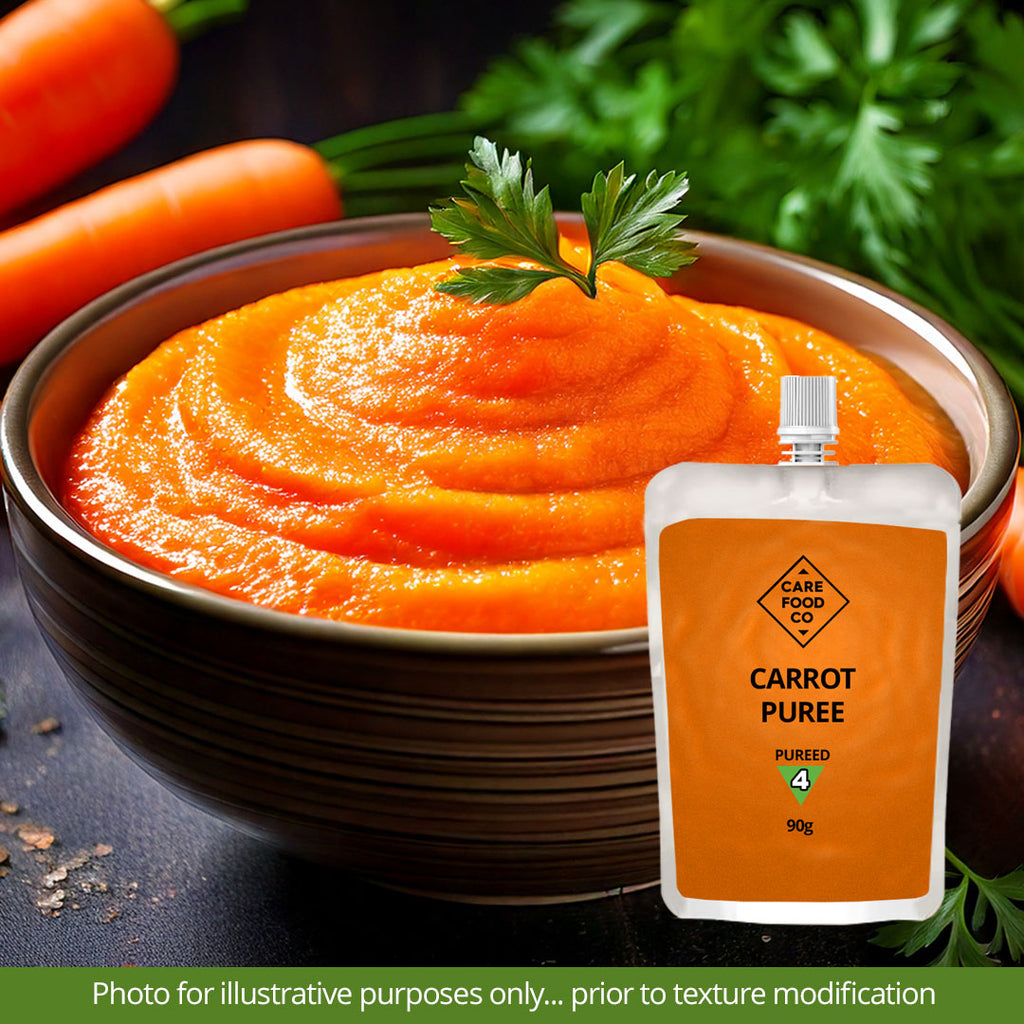 Puree Level 4 Sticker Carrot Puree 90g IDDSI Level 4 Pureed – Care Food Co