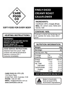 Finely Diced Creamy Roast Cauliflower 1kg Minced Moist