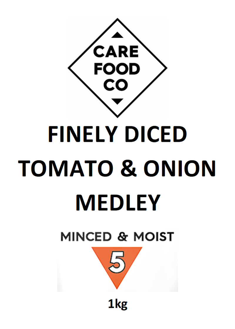 Finely Diced Tomato and Onion Medley 1kg Minced Moist