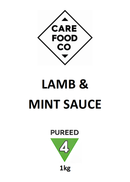 Lamb with Minted Sauce 1kg - IDDSI 4 Pureed