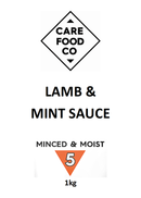 Lamb with Minted Sauce 1kg - IDDSI 5 Minced Moist
