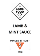 Lamb and Mint Sauce 120g IDDSI Level 5 Minced Moist