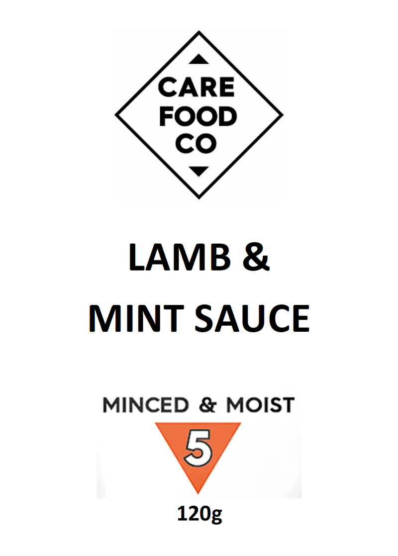 Lamb and Mint Sauce 120g IDDSI Level 5 Minced Moist