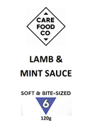 Lamb and Mint Sauce 120g IDDSI Level 6 Soft Bitesized