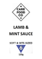 Lamb and Mint Sauce 120g IDDSI Level 6 Soft Bitesized