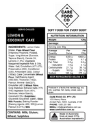Lemon and Coconut Cake 1kg IDDSI Level 4 Pureed