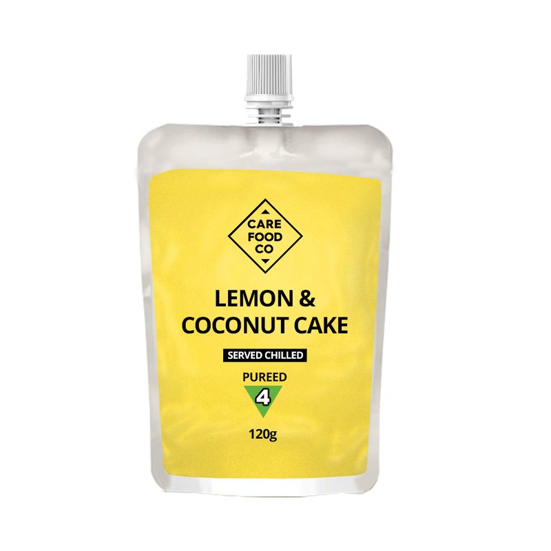 Lemon & Coconut Cake 120g IDDSI Level 4 Pureed