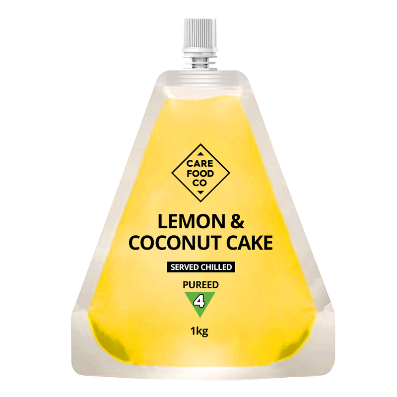 Lemon and Coconut Cake 1kg IDDSI Level 4 Pureed