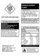 Mango Chicken Curry 120g IDDSI Level 4 Pureed