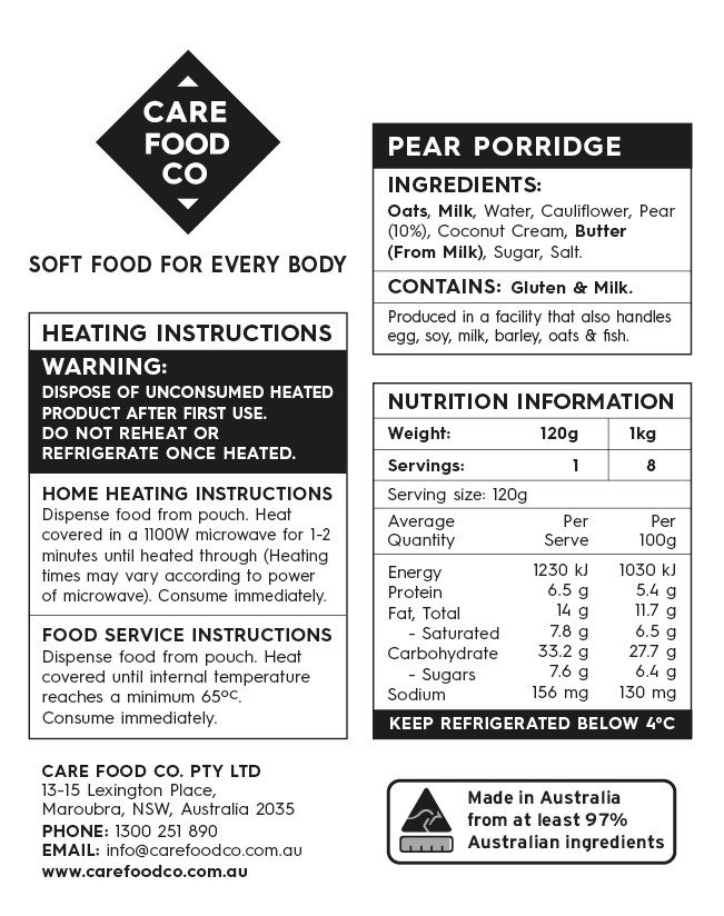 Pear Porridge 1kg