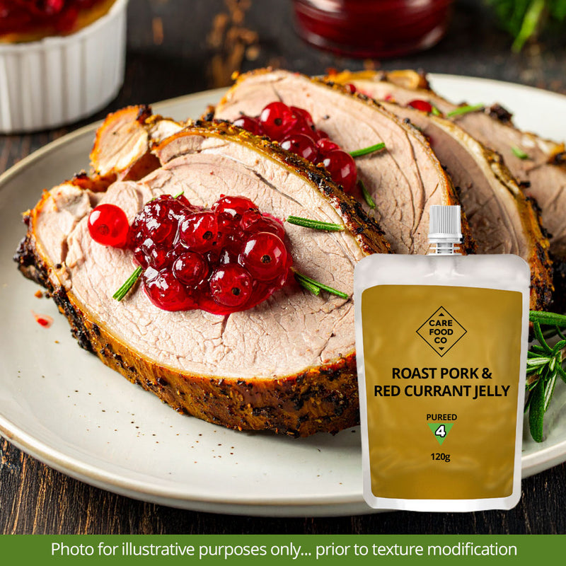Roast Pork and Red Currant Jelly 120g - IDDSI 4 Pureed