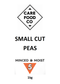 Small Cut Peas 1kg Minced Moist