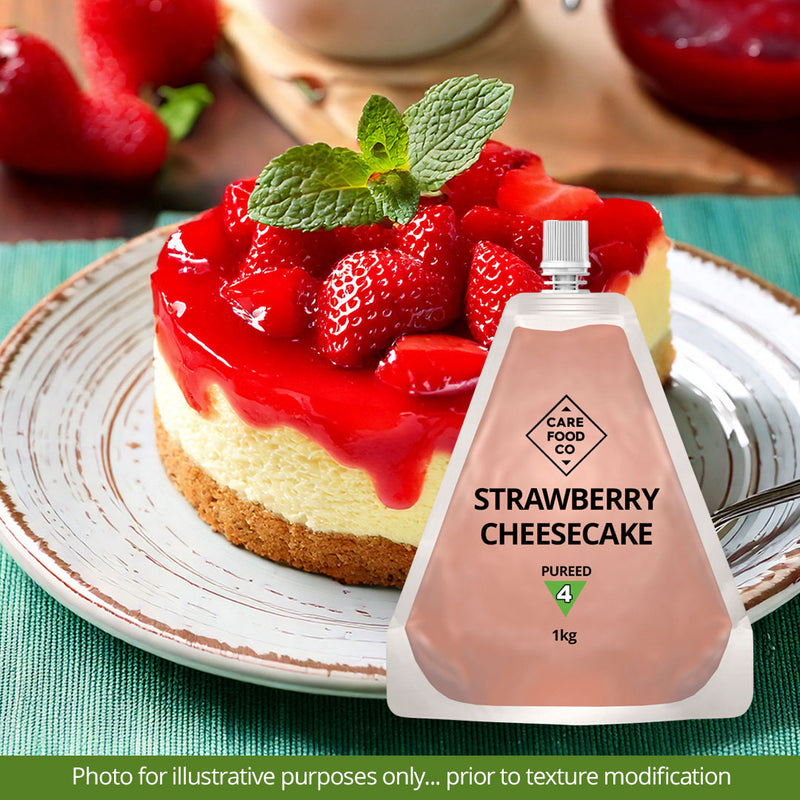 Strawberry Cheese Cake 1kg - IDDSI Level 4