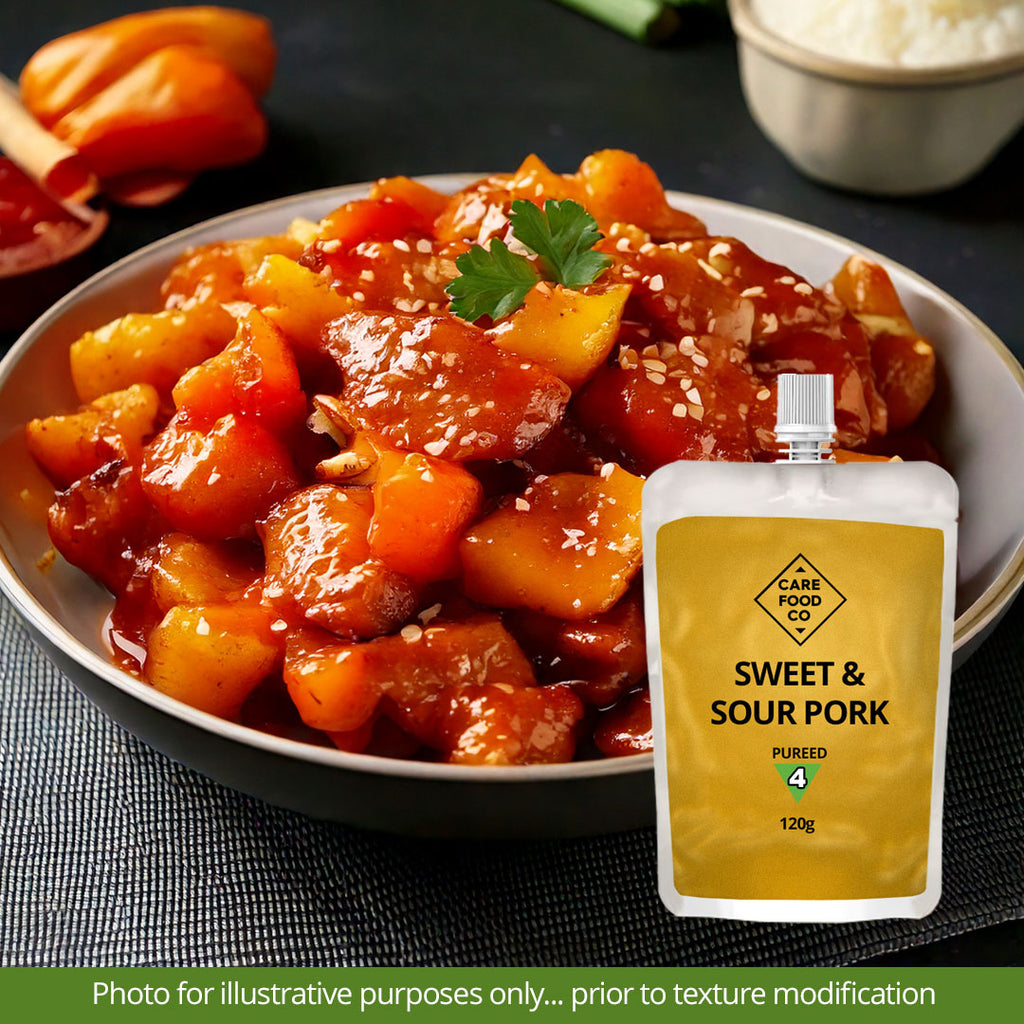 Sweet and Sour Pork 120g IDDSI Level 4 Pureed – Care Food Co
